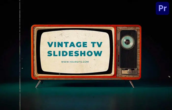 Antique 3D TV Frame Slideshow